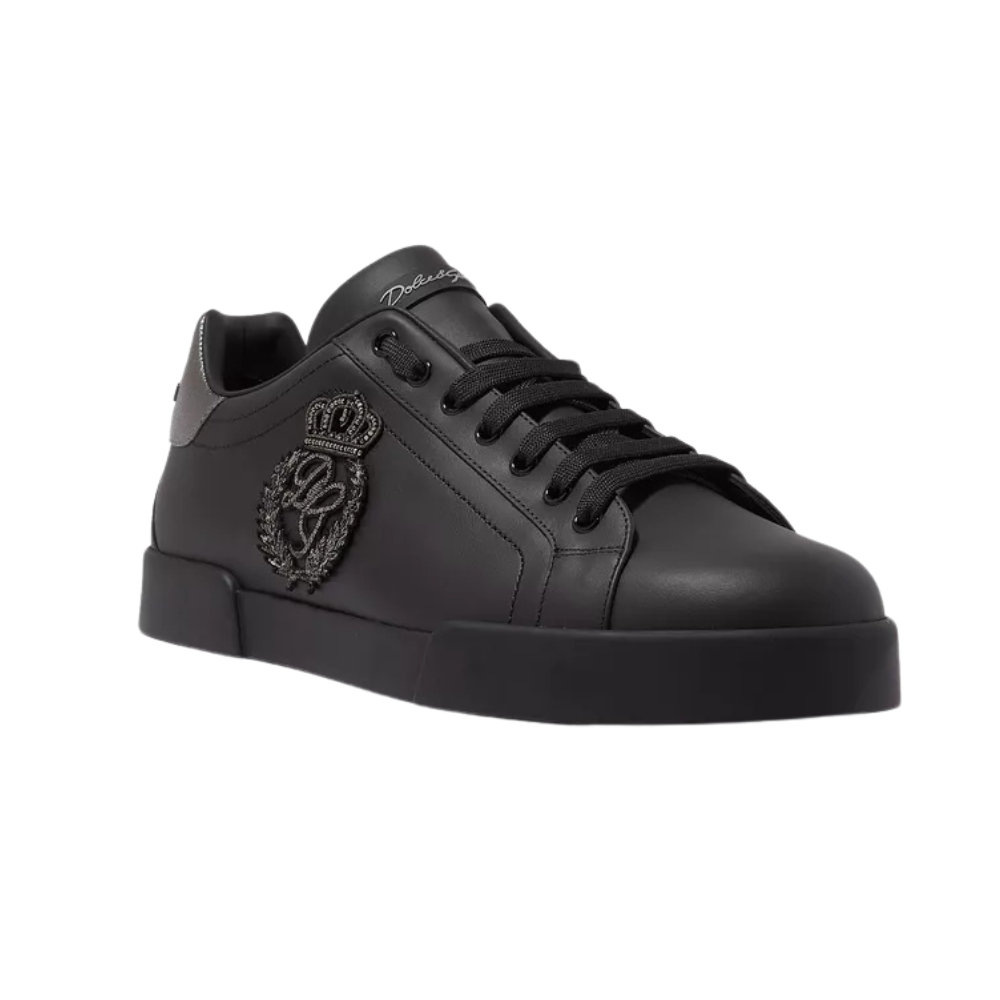 Dolce & Gabbana Portofino crown-patch leather sneakers