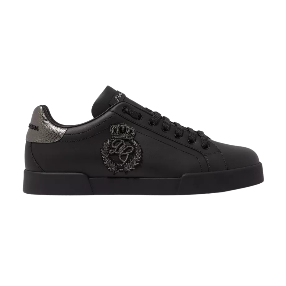 Dolce & Gabbana Portofino crown-patch leather sneakers