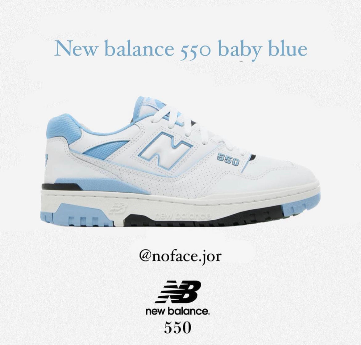 New balance “baby blue”