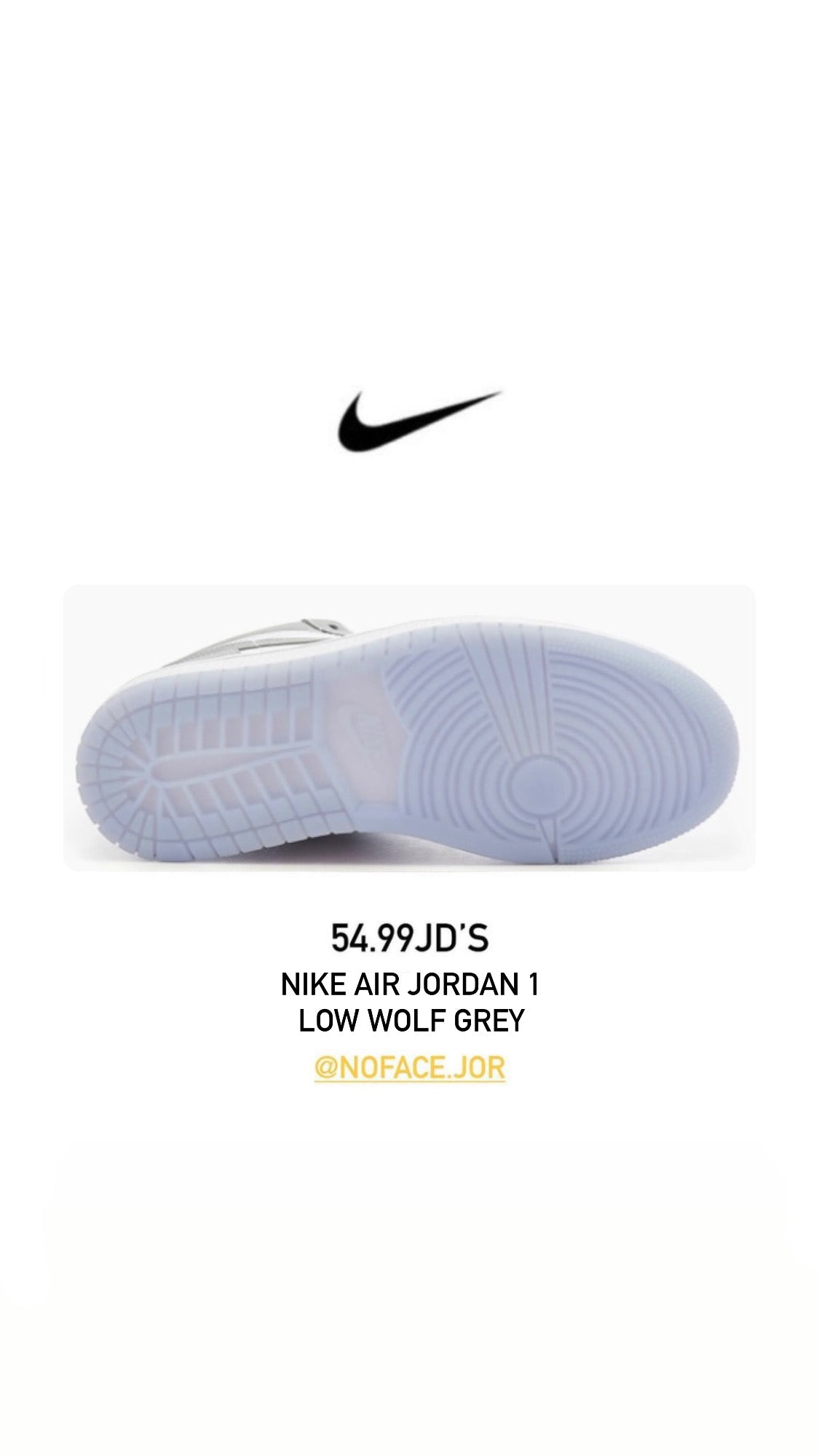 Nike air jordan 1 low wolf grey 🐺