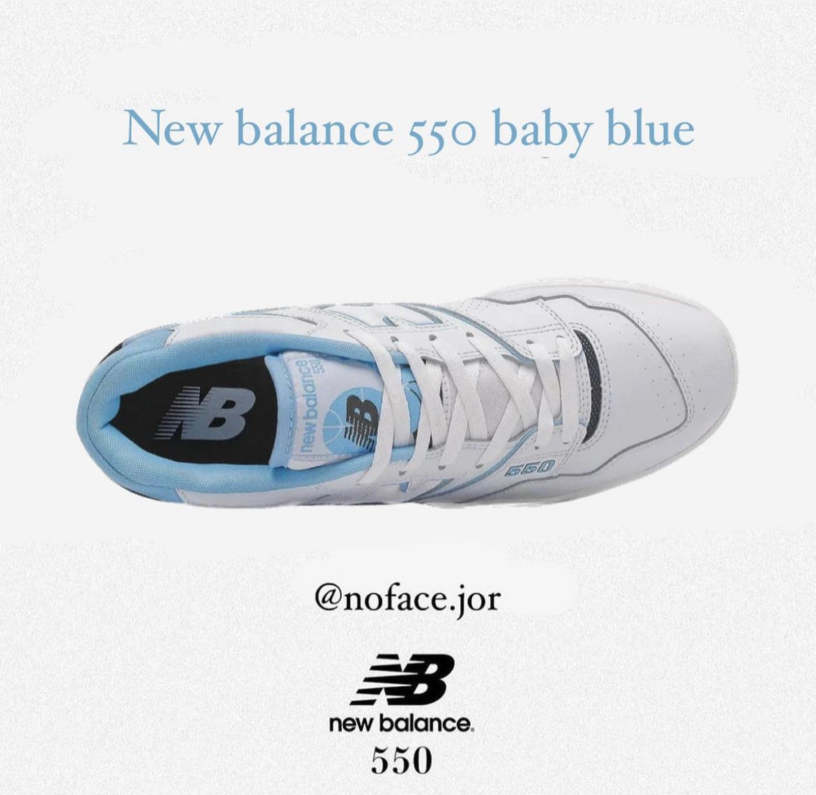 New balance “baby blue”