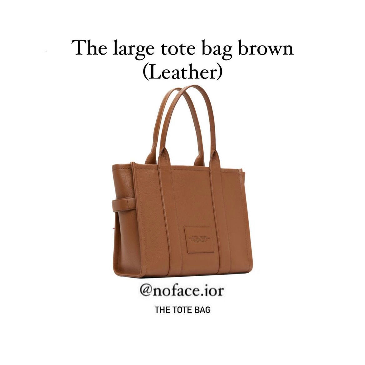 The tote bag leather (brown) L