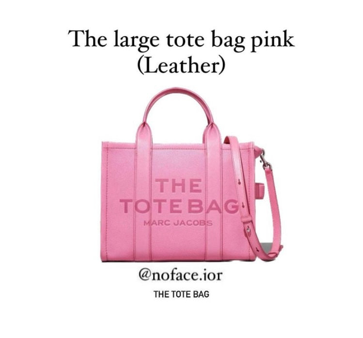 tote bag pink ( leather )