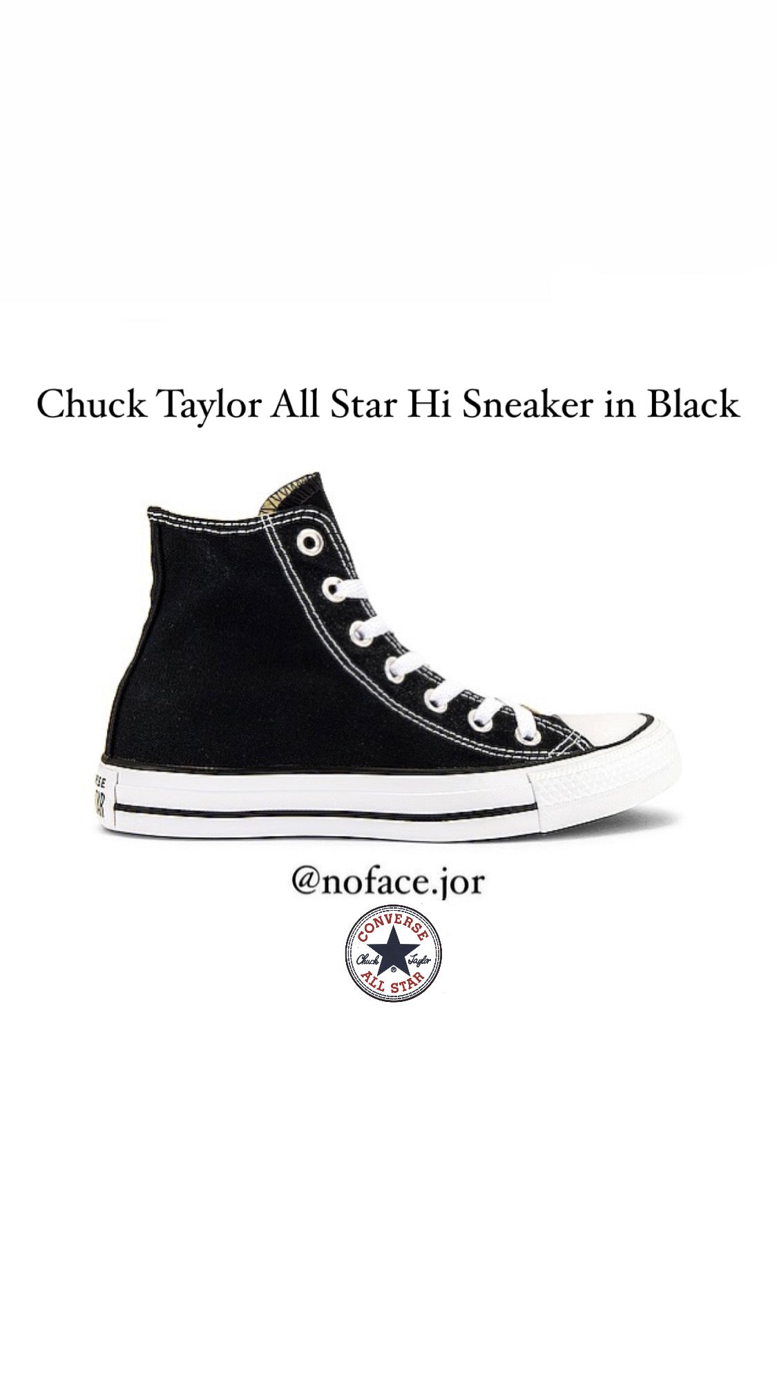 converse chuck taylor high top (authentic)